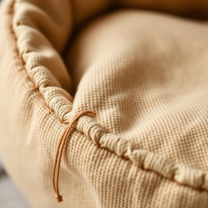 Detalle de costuras artesanales Hachiko